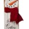 Glitzhome&#xAE; 3.5ft. Wooden Christmas Snowman Porch Sign